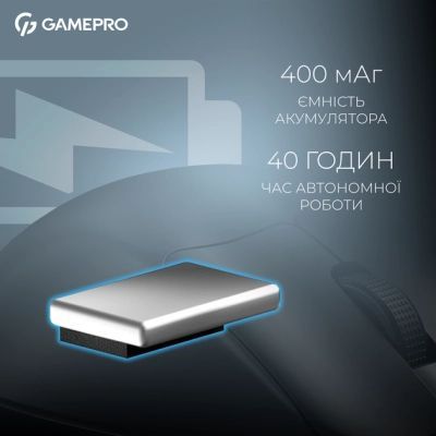 Мышка GamePro Asgard Surt Wireless/Bluetooth/USB Black (GM017B)