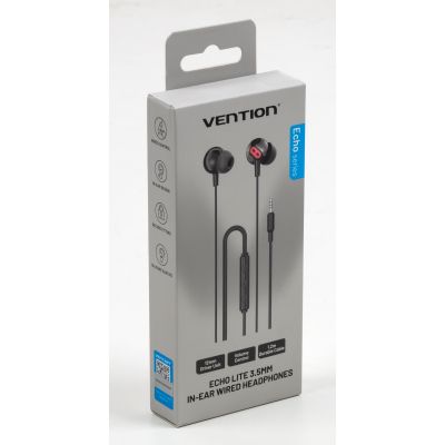 Наушники Vention Echo Lite 3.5mm In-Ear Wired Black (GBABAV)