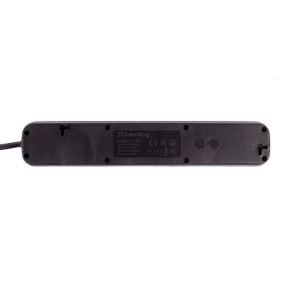 Мережевий фільтр живлення ColorWay (CW-PSEA55BK), 5 розеток/ 5M black (CW-PSEA55BK)