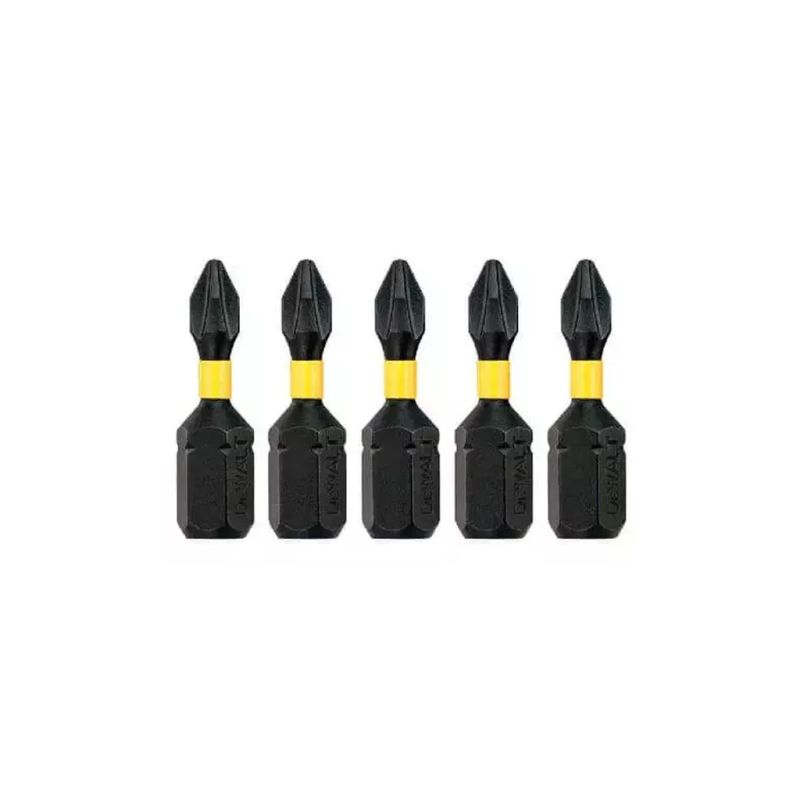 Набор бит DeWALT IMPACT TORSION, ударные, Philips, Ph2, L=25 мм, 5 шт (DT7994T)