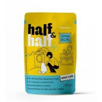 Вологий корм для кішок Half&Half шматочки з лососем у желе 100 г (4820261920901)