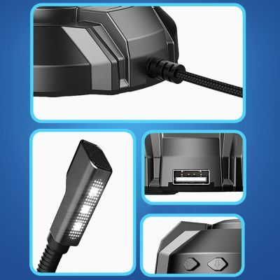 Мікрофон HP (DHP-1100C) RGB backlit 3.5мм+USB Black (DHP-1100C)