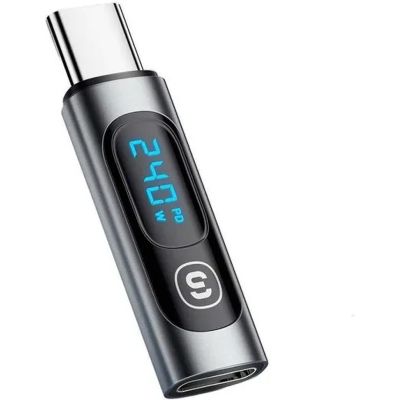 Переходник USB-C F to USB-C M digital display Essager (EZJTT-TX0G-P)