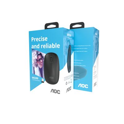 Мышка AOC MS200B Wireless Black (MS200B/LA)
