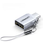Перехідник OTG USB 3.0 AF to USB-C gray Ugreen (50283)