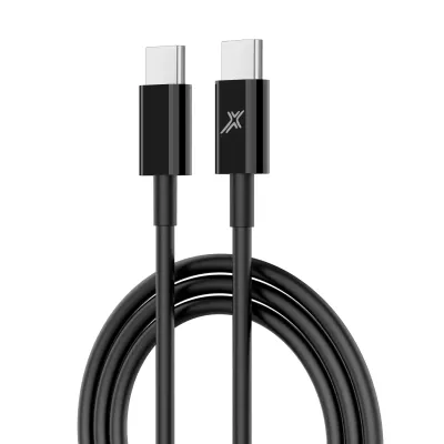 Дата кабель USB-C to USB-C 1.0m 20W (CC-03B) Black Grand-X (CC-03B)