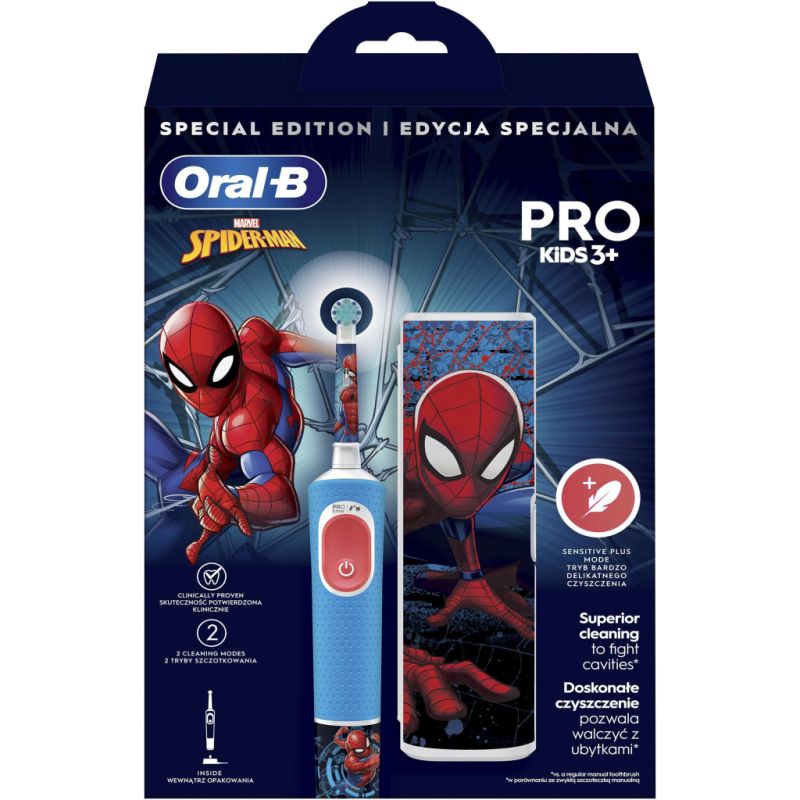 Електрична зубна щітка Oral-B (D103.413.2KX Spider-Man)
