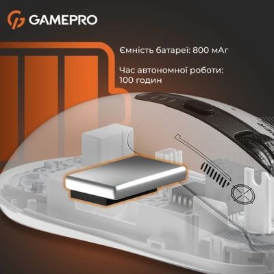 Мишка GamePro Genesis Winner Wireless/Bluetooth/USB White (GM079W)
