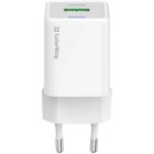 Зарядний пристрій ColorWay USB-C PD20W + 1xUSB QC4.0 white (CW-CHS062PD-WT)
