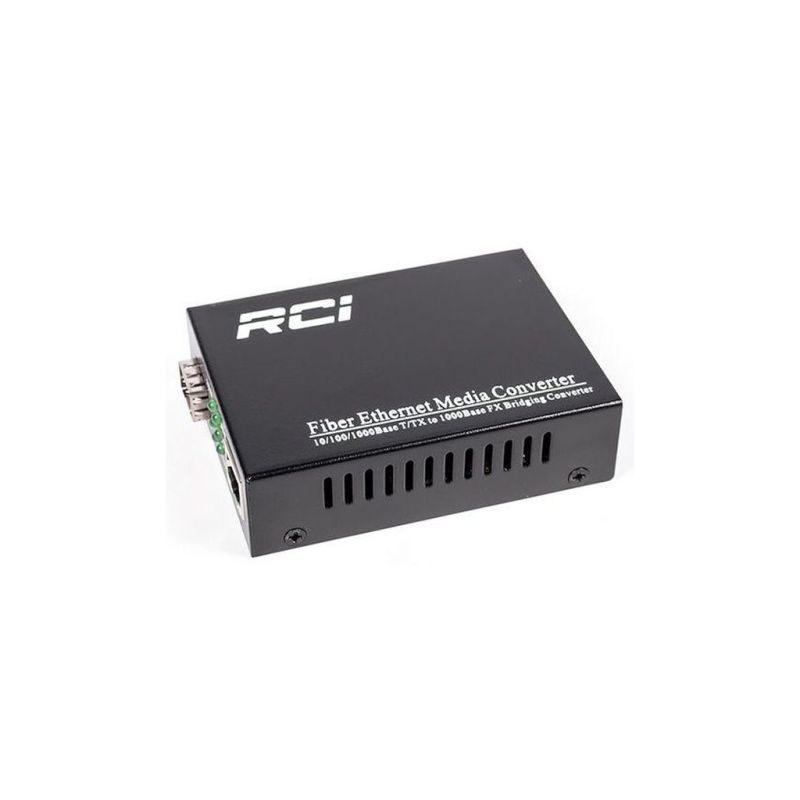 Медиаконвертер RCI 1G, SFP slot, RJ45, standart size metal case (RCI300S-G)