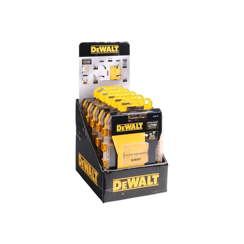 Ящик для інструментів DeWALT для біт системи TSTAK Tough Case М з футляро та касетами 4 шт, роздільники 6шт (DT70802)