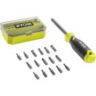 Отвертка Ryobi RHSDM1701, битодержатель 1/4", 100мм, 16 бит, SL, PH, PZ, Torx, кейс (5132006050)