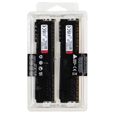 Модуль памяти для компьютера DDR4 16GB (2x8GB) 3200 MHz Black Kingston Fury (ex.HyperX) (KF432C16BBK2/16WP)