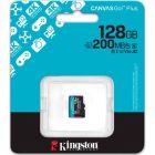 Карта пам\'яті Kingston 128GB microSDXC сlass 10 UHS-I U3 V30 A2 Canvas Go Plus G4 (SDCG4/128GBSP)