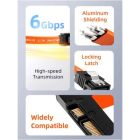 Кабель для передачі даних SATA III 0.5m Cabletime (CA915897)