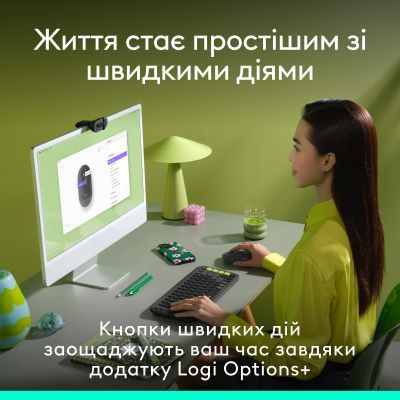 Мышка Logitech POP Mouse With Emoji Bluetooth Graphite (910-007412)