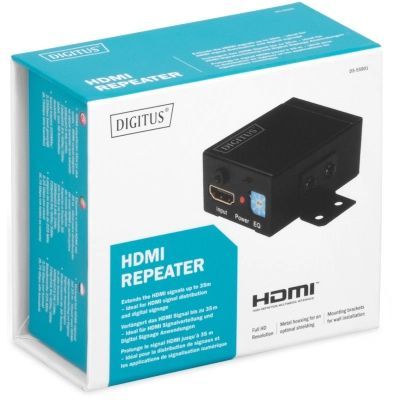 Адаптер HDMI extender 35m 1920x1080 60Hz repeater Digitus (DS-55901)