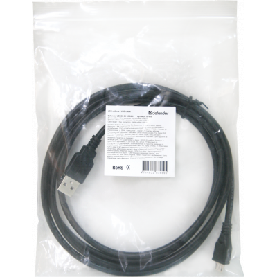 Дата кабель USB 2.0 AM to Micro 5P 1.8m Defender (87459)