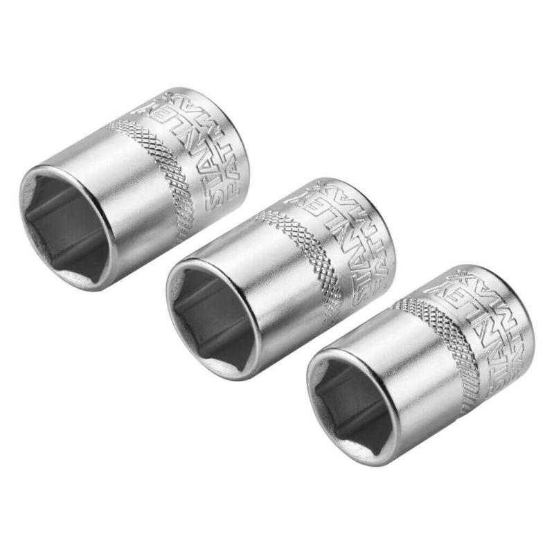 Набор торцевых головок Stanley торцевых 1/4" Maxi Drive, с шестигранным профилем, 3 шт: 11, 12, 13 мм. (FMMT17092-0)