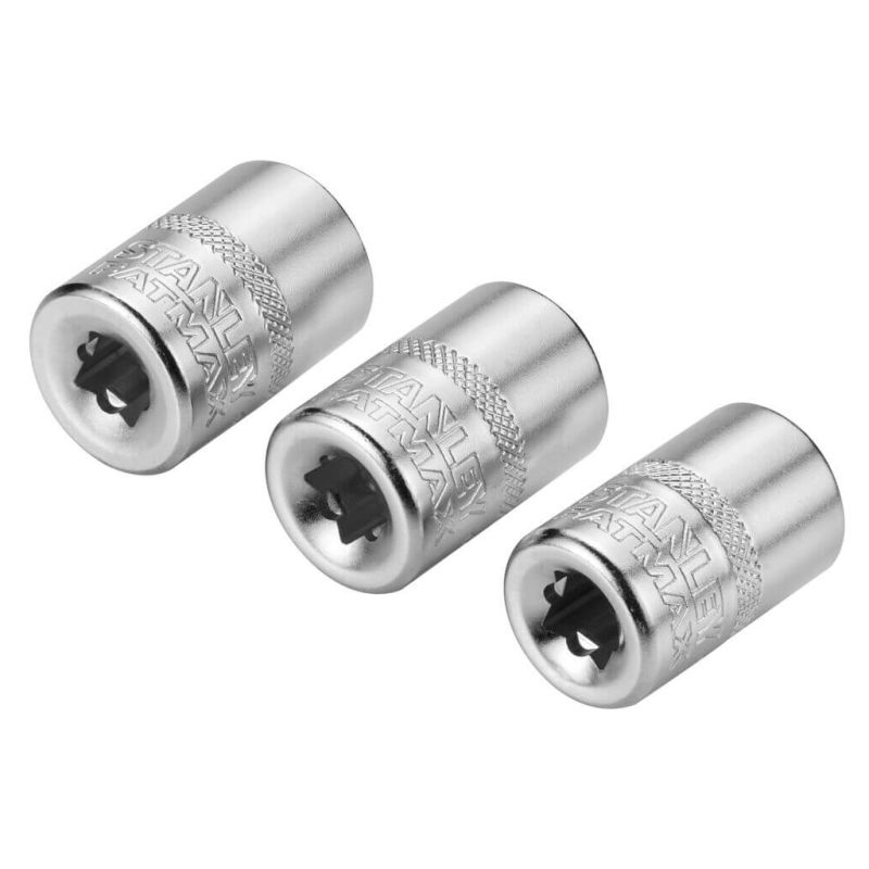 Набор торцевых головок Stanley торцевых 1/4" Maxi Drive, с шестигранным профилем, 3 шт: 11, 12, 13 мм. (FMMT17092-0)