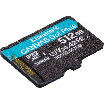 Карта пам\'яті Kingston 512GB microSDXC сlass 10 UHS-I U3 V30 A2 Canvas Go Plus G4 (SDCG4/512GBSP)