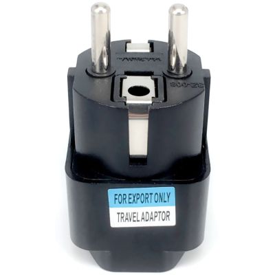 Переходник US/UK/AU to EU Dynamode (EU Adapter black)