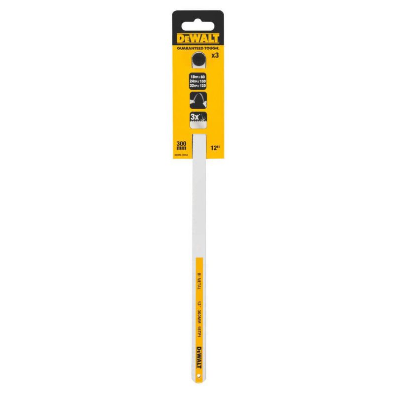 Полотно DeWALT по металлу Bi-Metal, 300 мм, 3шт (32TPI, 24TPI, 18TP) (DWHT0-20558)