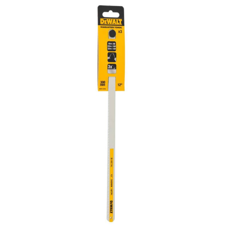 Полотно DeWALT по металлу Bi-Metal, 300 мм, 3шт (32TPI, 24TPI, 18TP) (DWHT0-20558)