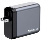 Зарядное устройство Verbatim GaN 140 W 4 ports (2xUSB-C-140 W,USB-C 20 W /USB-A -3.0) (32203)