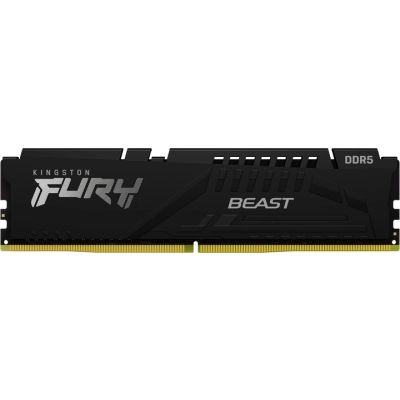 Модуль пам\'яті для комп\'ютера DDR5 64GB (2x32GB) 5200 MHz Beast Black Kingston Fury (ex.HyperX) (KF552C40BB2K2-64)