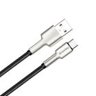 Дата кабель USB 2.0 AM to USB-C 1.0m head metal black ColorWay (CW-CBUC046-BK)