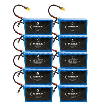 Аккумуляторный блок Vinga Li-Ion 6S3P 15000mAh коробка 10 шт (JHY Li-Ion 21700 5000mAh) (V6S3P-10PCS-15000MAH)