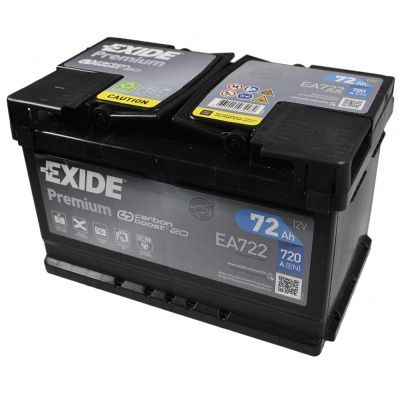 Акумулятор автомобільний EXIDE PREMIUM 72A (EA722)