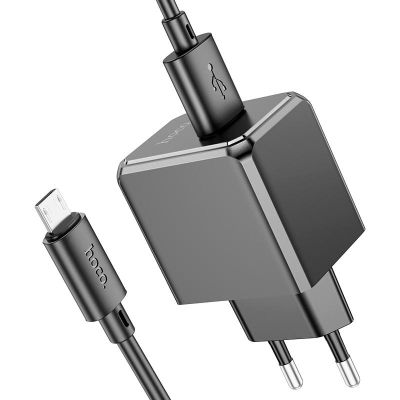 Зарядное устройство HOCO CS11A Ocean USB + cable USB to Micro 5P 10.5W Black (6942007603584)