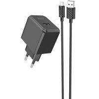 Зарядное устройство HOCO CS11A Ocean USB + cable USB to Micro 5P 10.5W Black (6942007603584)