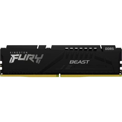 Модуль пам\'яті для комп\'ютера DDR5 64GB (2x32GB) 5600 MHz Fury Beast Black Kingston Fury (ex.HyperX) (KF556C36BBE2K2-64)