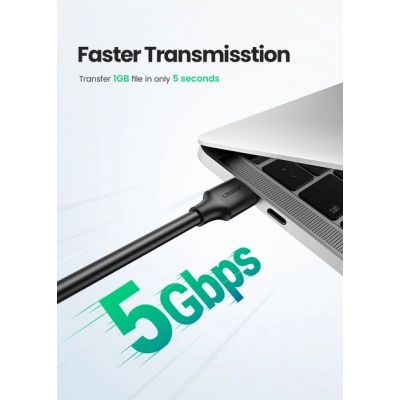 Дата кабель USB 3.0 AM/AM 2.0m US128 black Ugreen (10371)