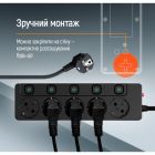 Сетевой фильтр питания ColorWay (CW-PSEA55SBK) 5 розеток5м (CW-PSEA55SBK)