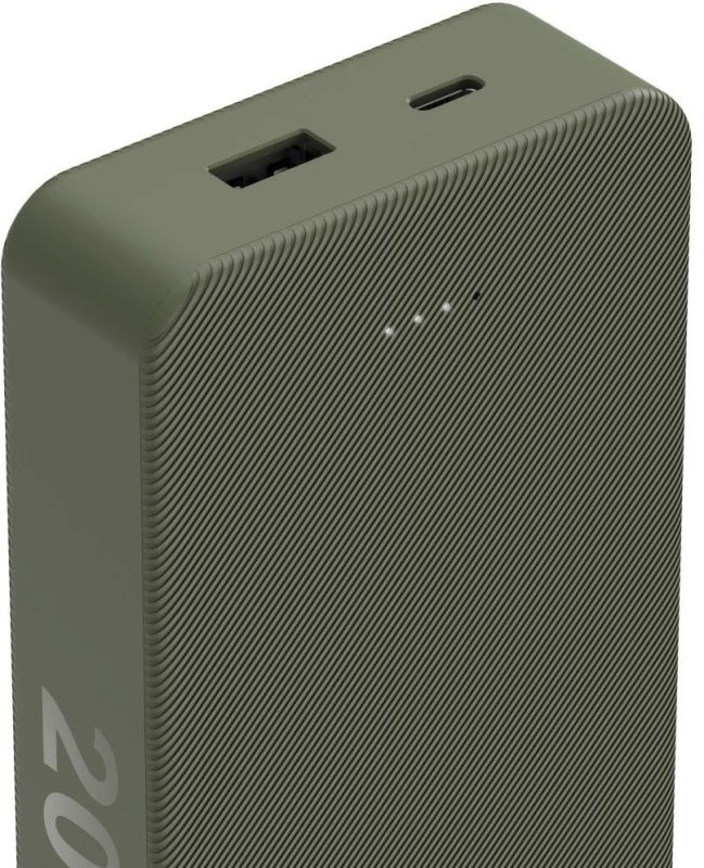 Універсальна мобільна батарея Hama 20000mAh 15W Green (00201716)