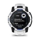 Смарт-годинник Garmin Instinct 3 45mm Solar Whitestone with Whitestone/Bolt Blue Silicone Band (010-02934-03)
