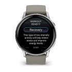 Смарт-годинник Garmin Venu 4 45mm Silver Bezel with Silver Gray Silicone Band (010-03014-01)