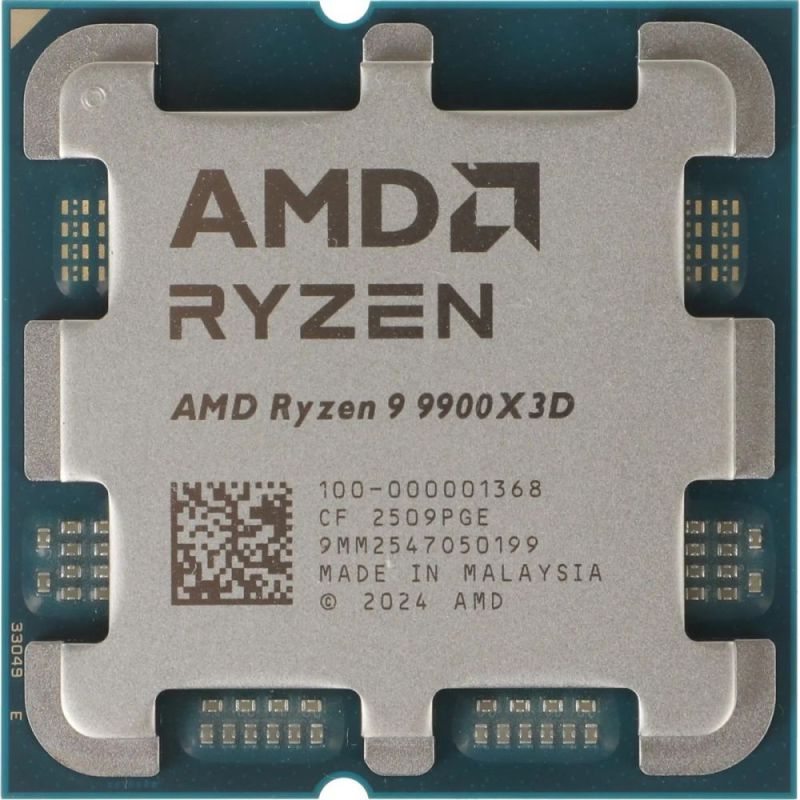 Процессор AMD Ryzen 9 9900X3D (4.4GHz 128MB 120W AM5) Tray (100-000001368)
