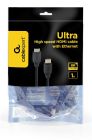 Кабель Cablexpert HDMI - HDMI v.2.1, 1 м, Black (CC-HDMI8K-1M)