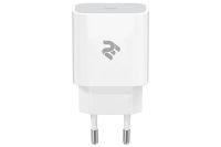 Мережевий зарядний пристрій 2E (1USB 3A) White (2E-WC1USBC20W-W)
