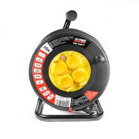 Подовжувач на котушці Stark CRP 1525-P 4 розетки, 25 м, чорний (242000001)