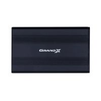 Внешний карман Grand-X для подключения SATA HDD 2.5", USB 2.0, алюминий (HDE21)
