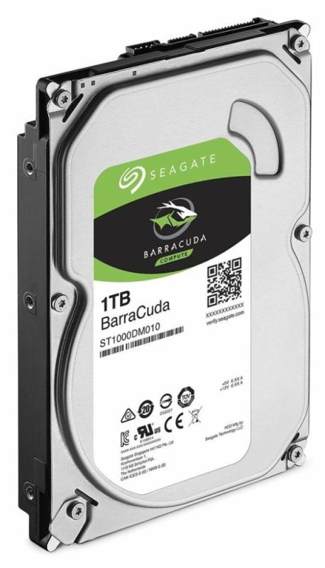 Накопитель HDD SATA 1.0TB Seagate BarraCuda 7200rpm 64MB (ST1000DM010)