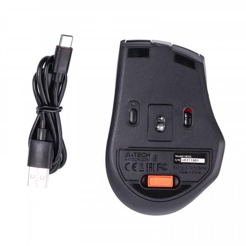 Мышь беспроводная A4Tech Fstyler FB35C Smoky Grey USB (FB35C (Smoky Grey))