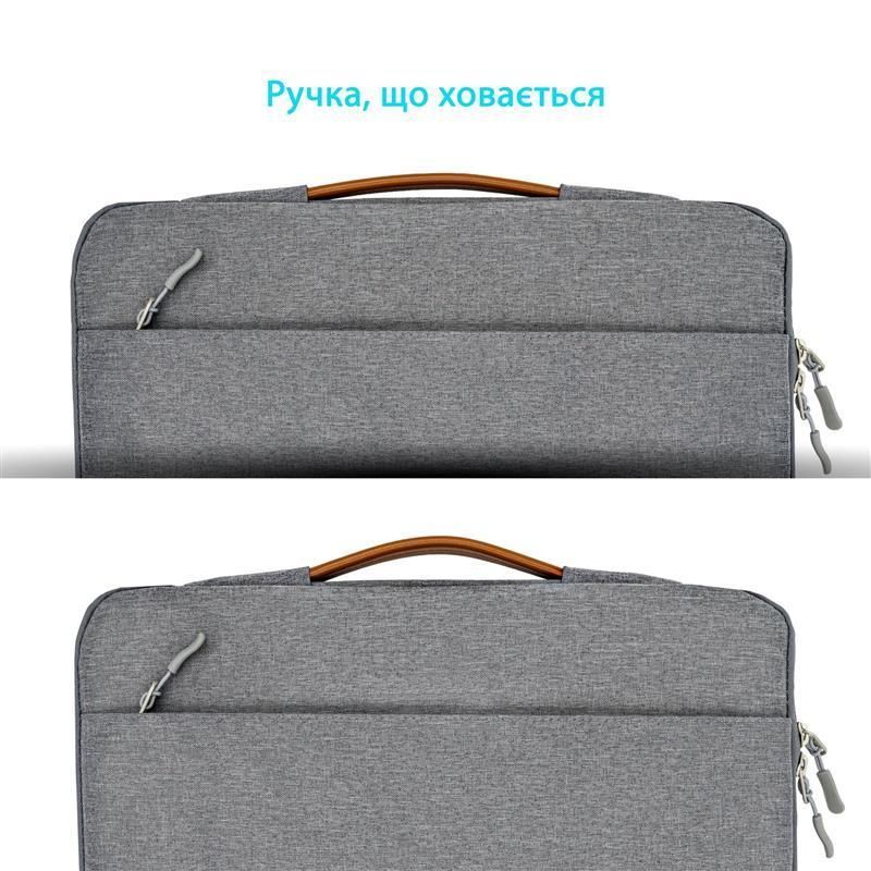 Чохол-сумка для ноутбука Grand-X 15" Grey (SLX-15G)