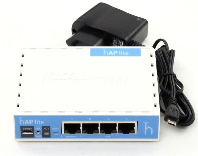 Беспроводной маршрутизатор Mikrotik hAP lite (RB941-2ND)